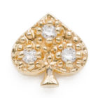 diamond spade earring