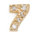 diamond number earring