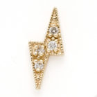 diamond lightning bolt earring