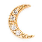diamond moon earring