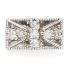 diamond UK flag earring