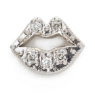 diamond lips earring