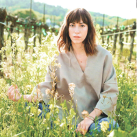 Palo Alto director Gia Coppola is looking sweet in this vineyard wearing our gold bangle for C California Style