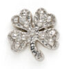 gold and diamond four leaf clover earring - Image 2