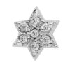 gold and diamond star of david earring - Image 2