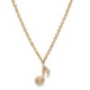 diamond musical note necklace - Image 2
