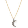 diamond moon necklace oxidized - Image 2