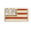 diamond enamel USA flag earring - Image 2