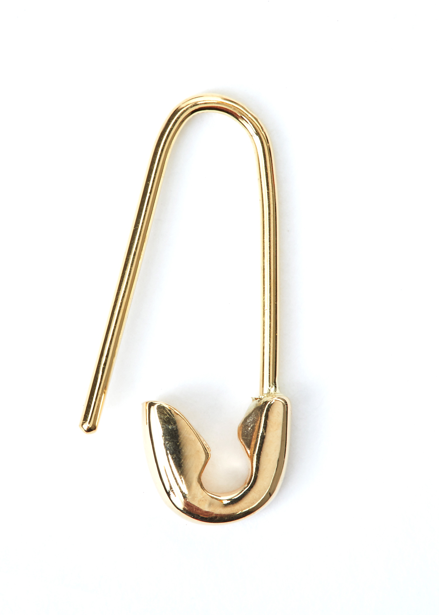 Gold Safety Pin Earring – ELIZABETH BUENAVENTURA