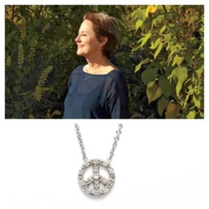 Congrats to Alice Waters on being the The Wall Street Journal Humanitarian Innovator of 2013. We love that you keep rocking our peace necklace!