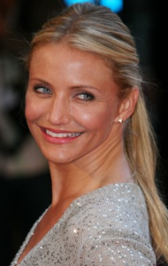 cameron diaz lena wald gold pyramid spike earrings