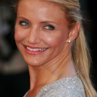 cameron diaz lena wald gold pyramid spike earrings