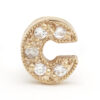 diamond letter earring - Image 2