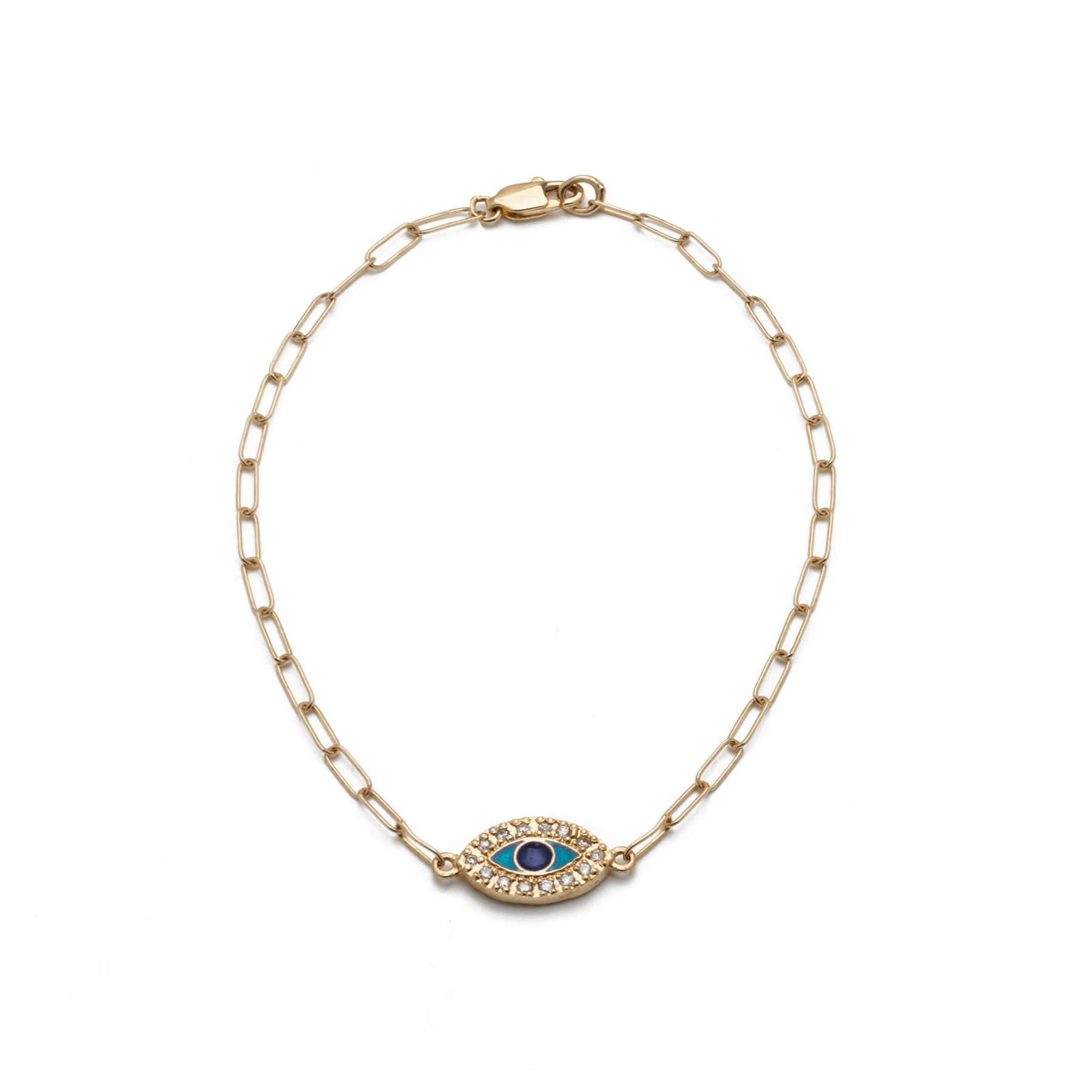 evil eye bracelet with diamonds - lenawald