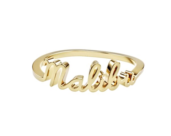 thin script city ring - Image 3