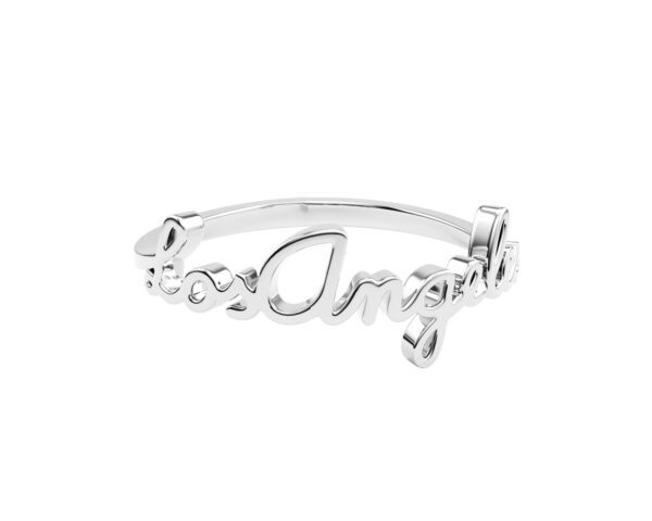 thin script city ring - Image 2