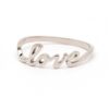 thin script love ring - Image 2