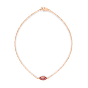evil eye bracelet with rubies