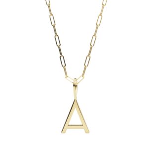 modern initial necklace