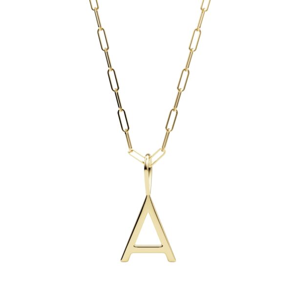 modern initial necklace