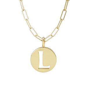 Initial Medallion Necklace